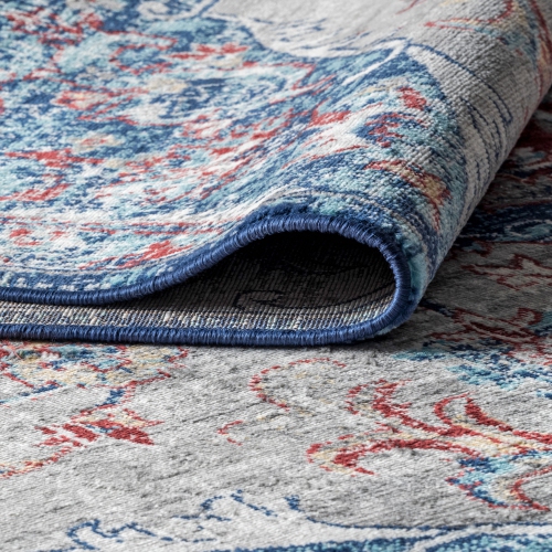 Tapis moderne à motif de médaillon rétro, perse