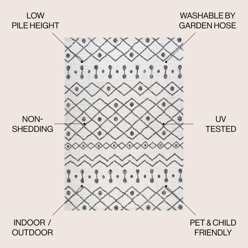 Nokat Tribal Bohemian Indoor/Outdoor Area Rug