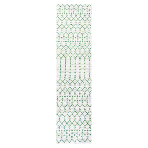 JONATHAN Y  Ourika Moroccan Geometric Textured Weave Indoor/outdoor Runner Rug