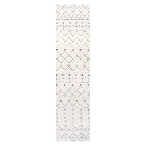 Pia Moroccan Trellis Plush Carved Area Rug
