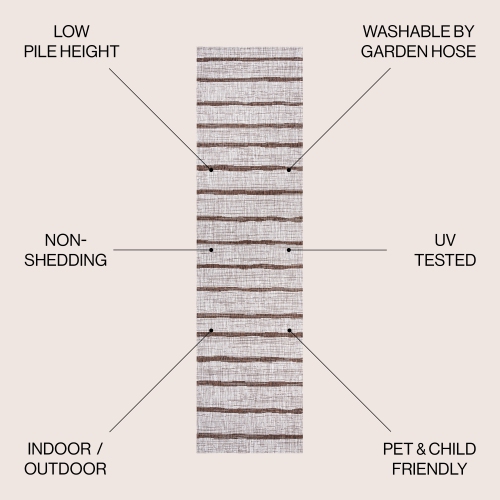 Colonia Berber Stripe Indoor/Outdoor Area Rug