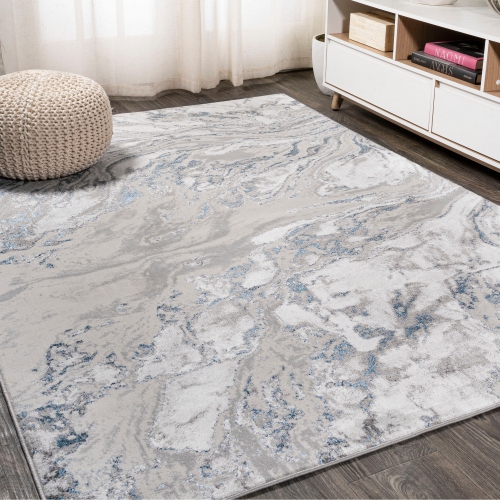 Swirl Marbled Abstract Area Rug