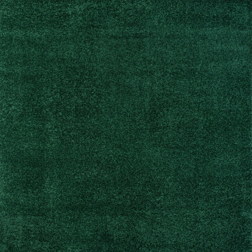 Haze Solid Low Pile Area Rug Emerald