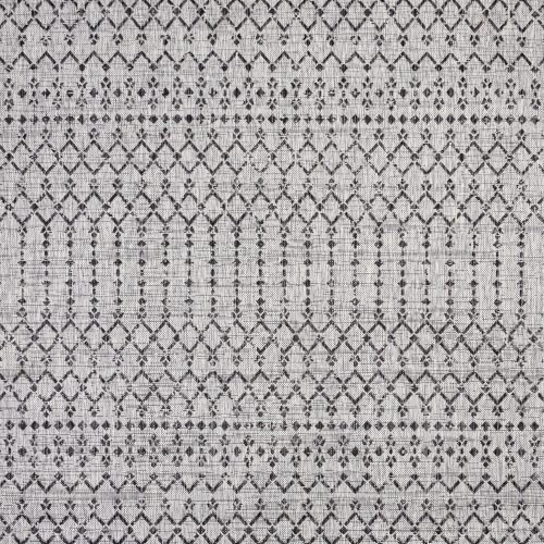 Ourika Moroccan Geometric Textured Weave Indoor/Outdoor Square Rug