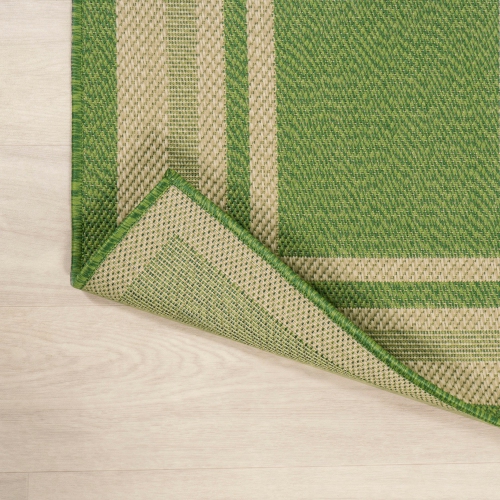 James Modern Border Stripe Indoor/Outdoor Area Rug