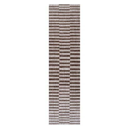 Sukie Modern Offset Stripe Indoor/Outdoor Area Rug