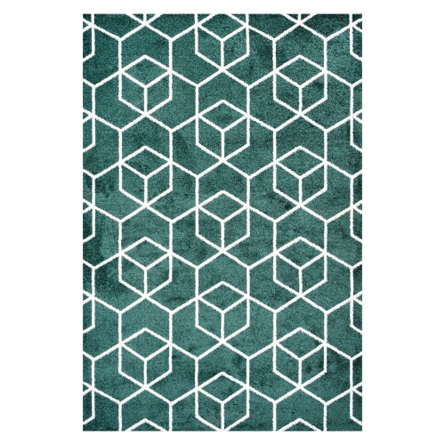 JONATHAN Y  Tumbling Blocks Modern Geometric Area Rug