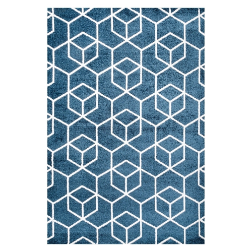 JONATHAN Y  Tumbling Blocks Modern Geometric Area Rug