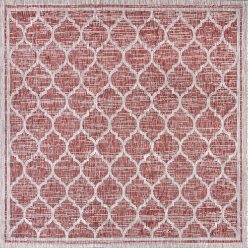 Trebol Moroccan Trellis Textured Weave Indoor/Outdoor Area Rug
