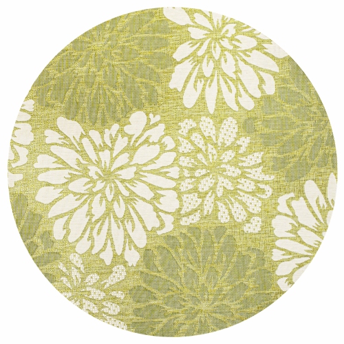 JONATHAN Y  Zinnia Modern Floral Textured Weave Indoor/outdoor Area Rug