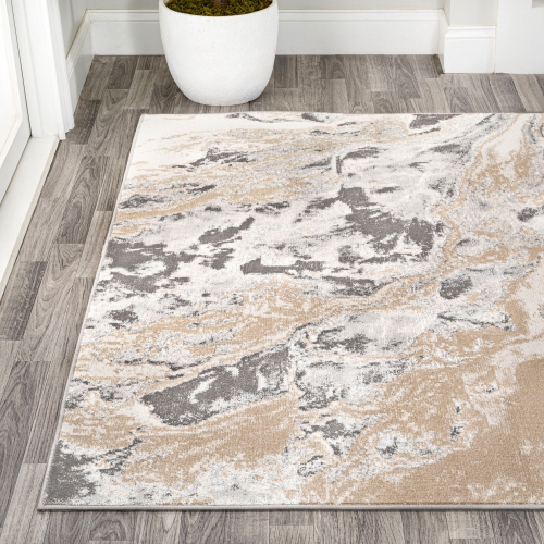 Swirl Marbled Abstract Area Rug