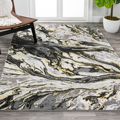 Swirl Marbled Abstract Area Rug