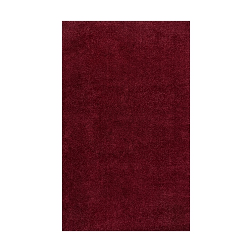 JONATHAN Y  Haze Solid Low Pile Area Rug Dark In Red