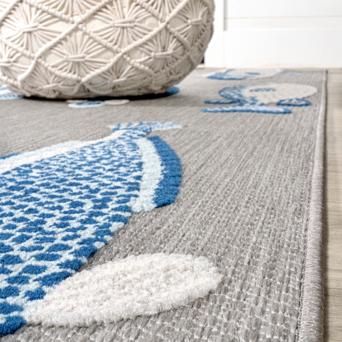 Algarve Modern Fish High-Low Indoor/Outdoor Area Rug