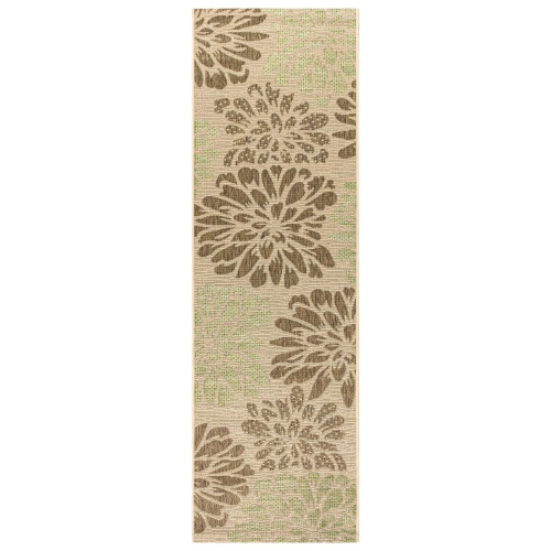 JONATHAN Y  Zinnia Modern Floral Textured Weave Indoor/outdoor Area Rug
