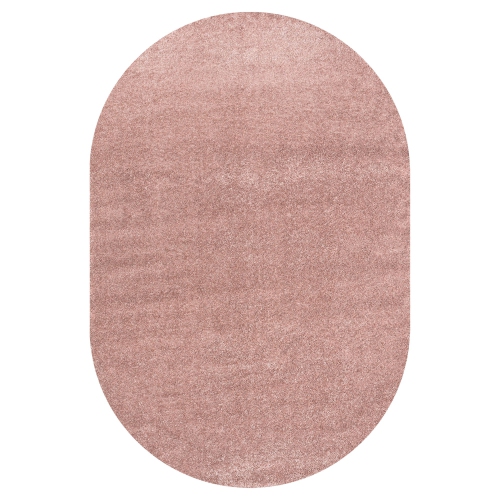 JONATHAN Y  Haze Solid Low Pile Area Rug In Pink