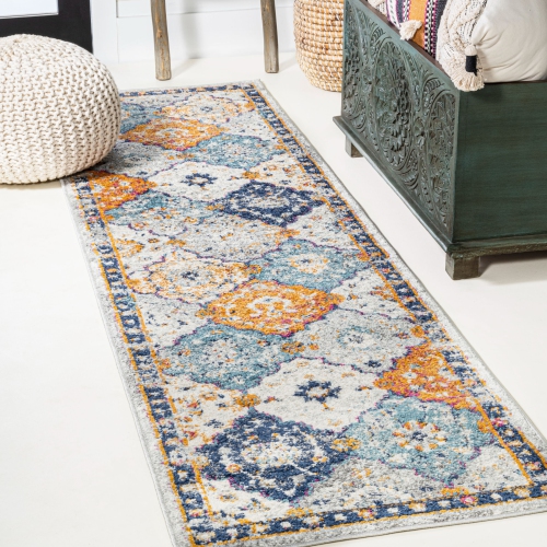 Kirman Bohemian Medallion Area Rug