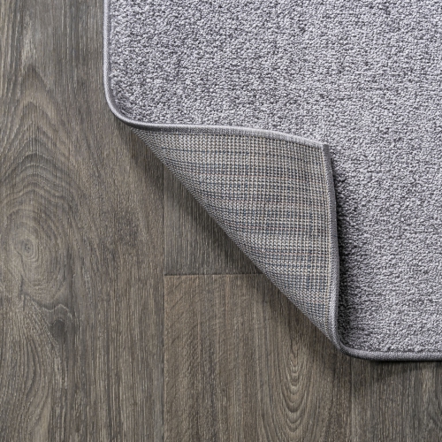 Haze Solid Low Pile Area Rug Gray