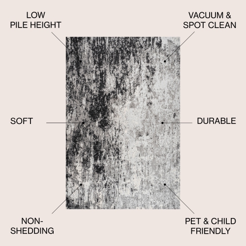 Carpette moderne Storm abstraite