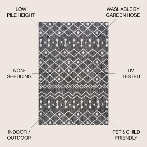 Tapis d'intérieur/d'extérieur Nokat Tribal Bohemian