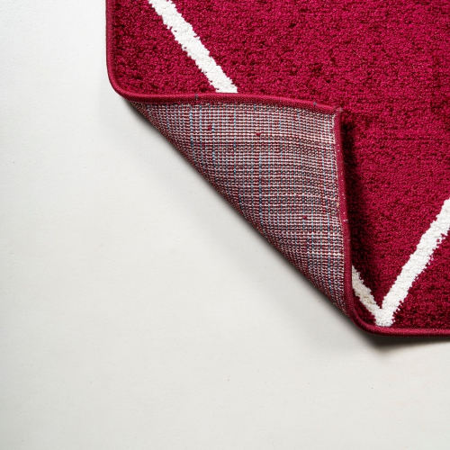 Tapis avec treillis à losanges de Cole Minimalist