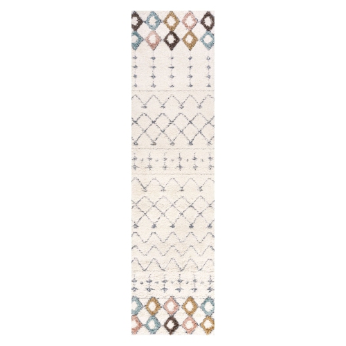 JONATHAN Y  Pia Moroccan Trellis Plush Carved Area Rug