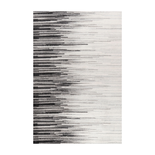 JONATHAN Y  Linear Modern Half Stripe Area Rug