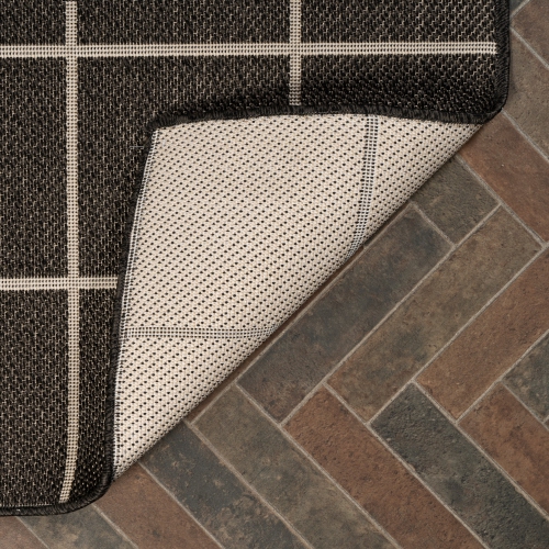 Grid Modern Squares Indoor/Outdoor Area Rug