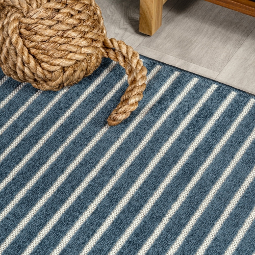 Aarhus Minimalist Scandi Striped Area Rug