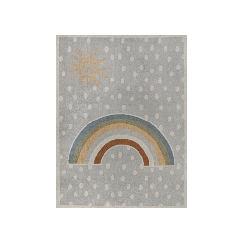 JONATHAN Y  Minha Rainbow Dot Modern Machine Washable Area Rug