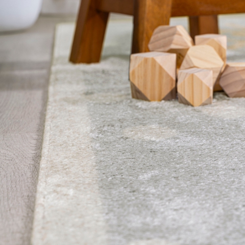 Tapis moderne lavable à la machine Rainbow Dot de Minha