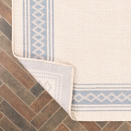 Lucia Classic Diamond Border Indoor/Outdoor Area Rug
