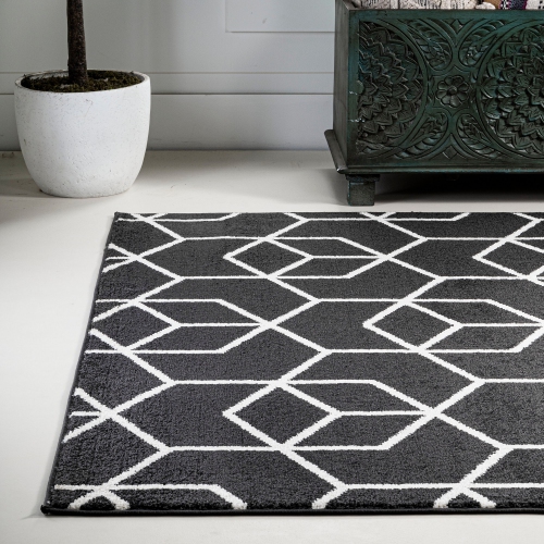 Tapis moderne à motif géométrique culbutant