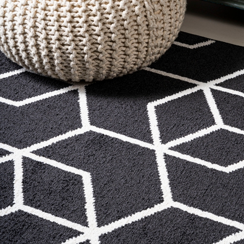Tapis moderne à motif géométrique culbutant