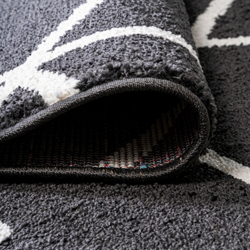 Tapis moderne à motif géométrique culbutant