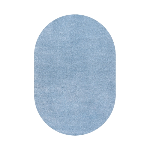 JONATHAN Y  Haze Solid Low Pile Area Rug Classic In Blue