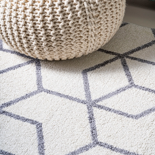 Tumbling Blocks Modern Geometric Area Rug