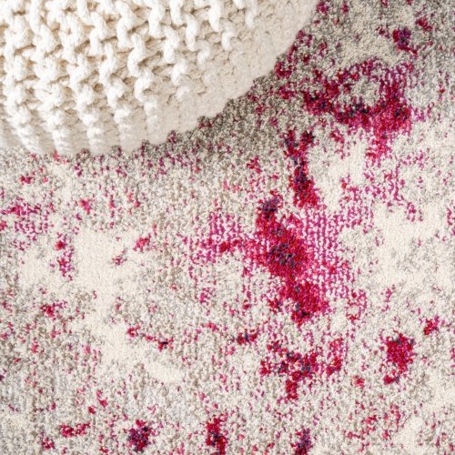 Contemporary Pop Modern Abstract Vintage Faded Area Rug