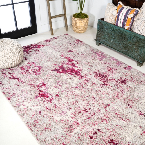 Contemporary Pop Modern Abstract Vintage Faded Area Rug