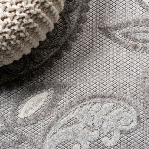 Tapis haut/bas à motif cachemire Julien pour l'intérieur et l'extérieur