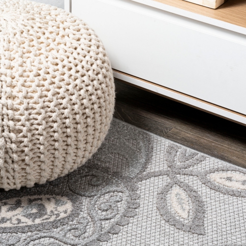 Tapis haut/bas à motif cachemire Julien pour l'intérieur et l'extérieur