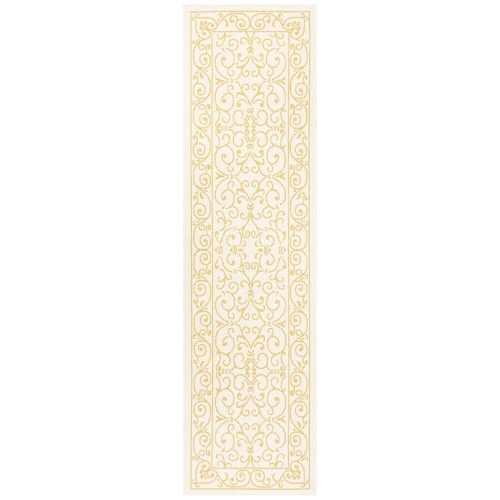 JONATHAN Y  Charleston Vintage Filigree Textured Weave Indoor/outdoor Runner Rug
