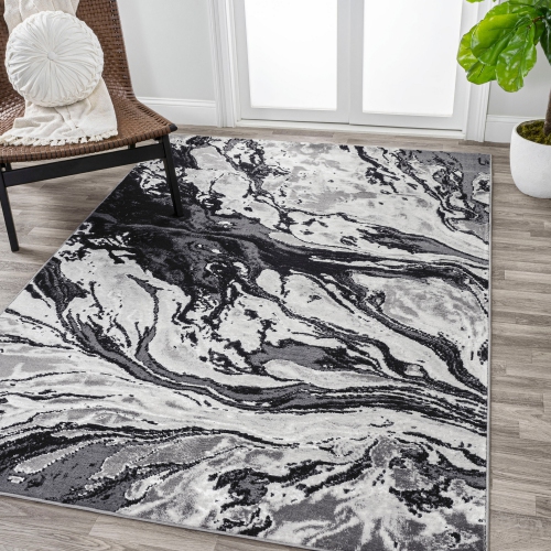 Swirl Marbled Abstract Area Rug