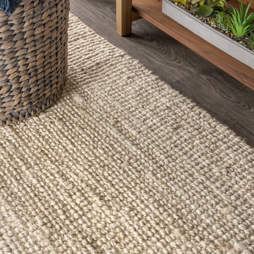 Pata Hand Woven Chunky Jute Area Rug