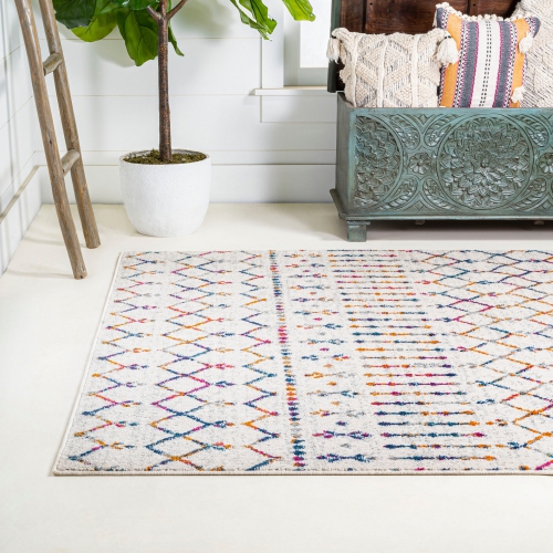 Moroccan Hype Boho Vintage Diamond Area Rug