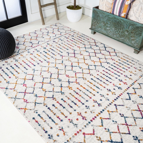 Moroccan Hype Boho Vintage Diamond Area Rug