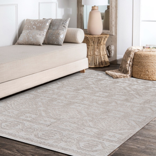 Citta High-Low Pile Mediterranean Tile Area Rug