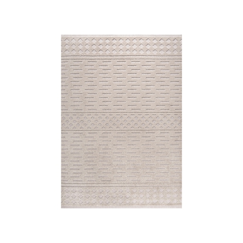 Xlendi High-Low Pile Moroccan Geometric Indoor/Outdoor Area Rug