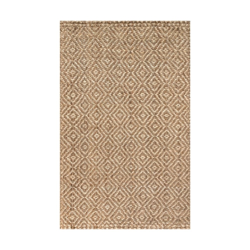 JONATHAN Y  Hira Hand Woven Diamond Chunky Jute Area Rug