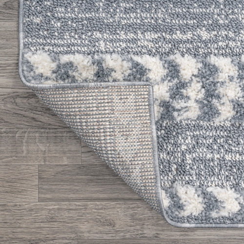 Tapis surbaissé motif treillis marocain Sofie